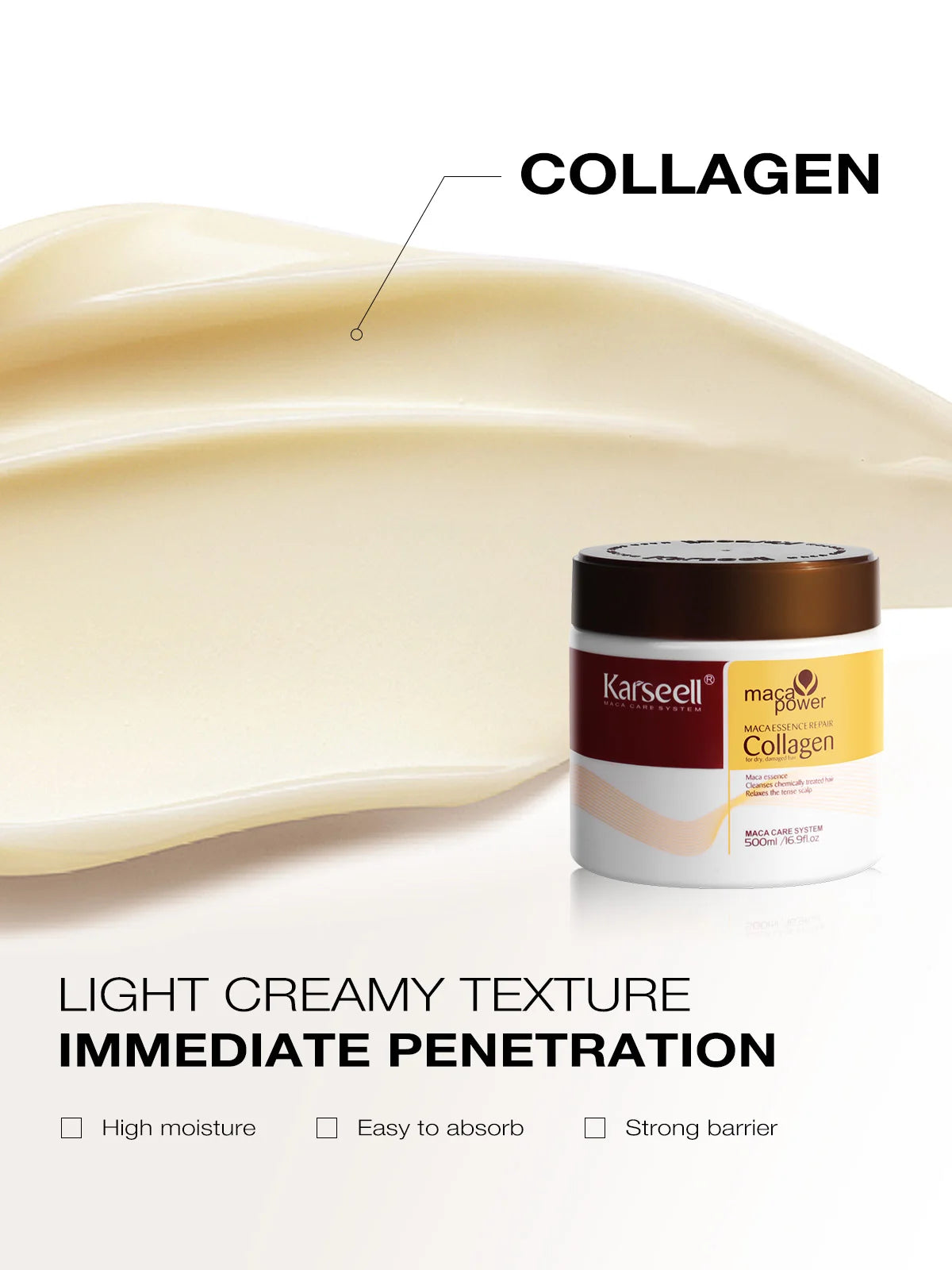 Karseell Collagen Hair Treatment Deep Repair Conditioning Argan Oil  500ml