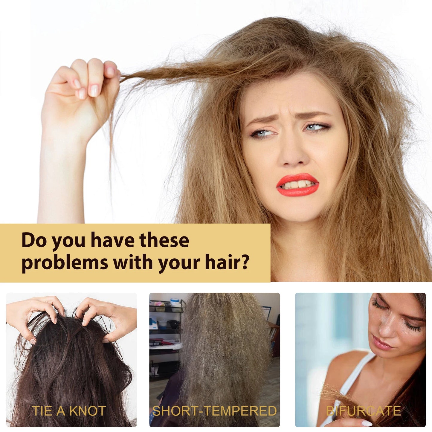 Collagen Hair Mask Reduce Dryness And Frizz Prevent Hair Splitting