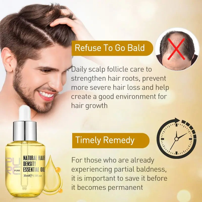 PURC Ginger Hair Growth Oil Fast Hair Loss Treatment Repair Damaged Hair
