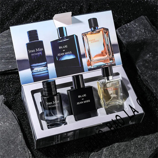 90ml Men Perfume Gift Box 3pcs Set Colognes Fascination Man