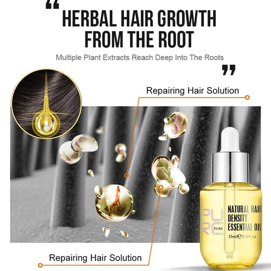 PURC Ginger Hair Growth Oil Fast Hair Loss Treatment Repair Damaged Hair