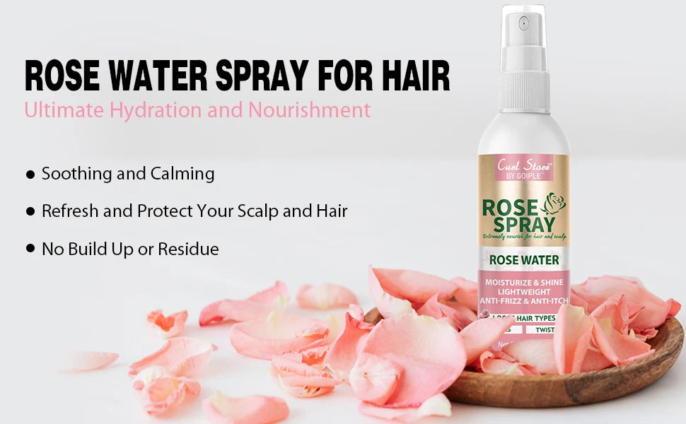 Keratin Protein Serum Heat Thermal Protection Spray Rose Water Mist Smooth & Moisturize