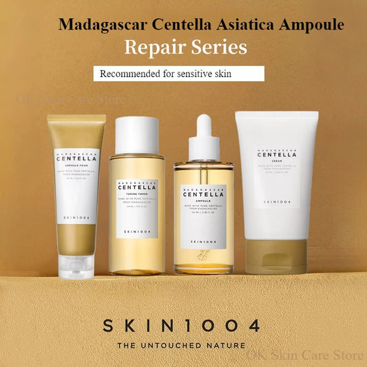 Centella Ampoule Korean Skin1004 Toner Cleanser Face Serum Cleaning Oil and Moisturizer Cream Skincare Kit Original Products Set