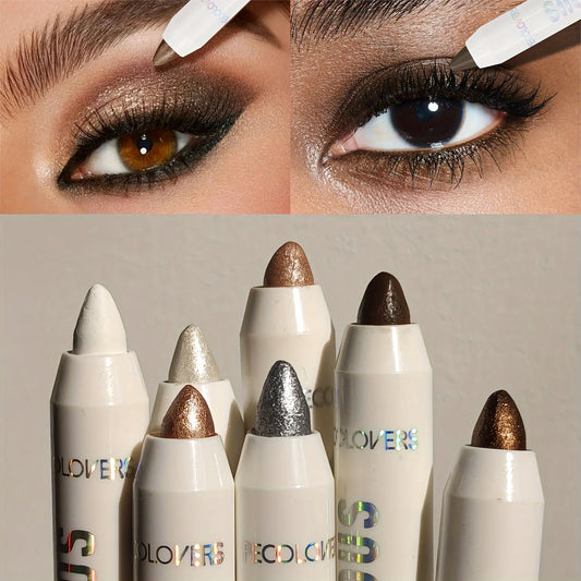 Waterproof Eyeshadow Pencil Pigmented Shimmer Matte Neutral Brown 1PC