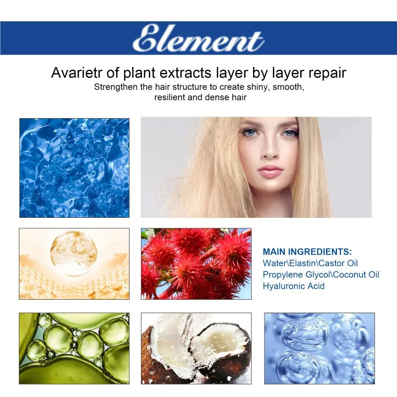 Protein Straight Hair Cream Repairs Damaged Hair Smoothes Frizz and Split Ends