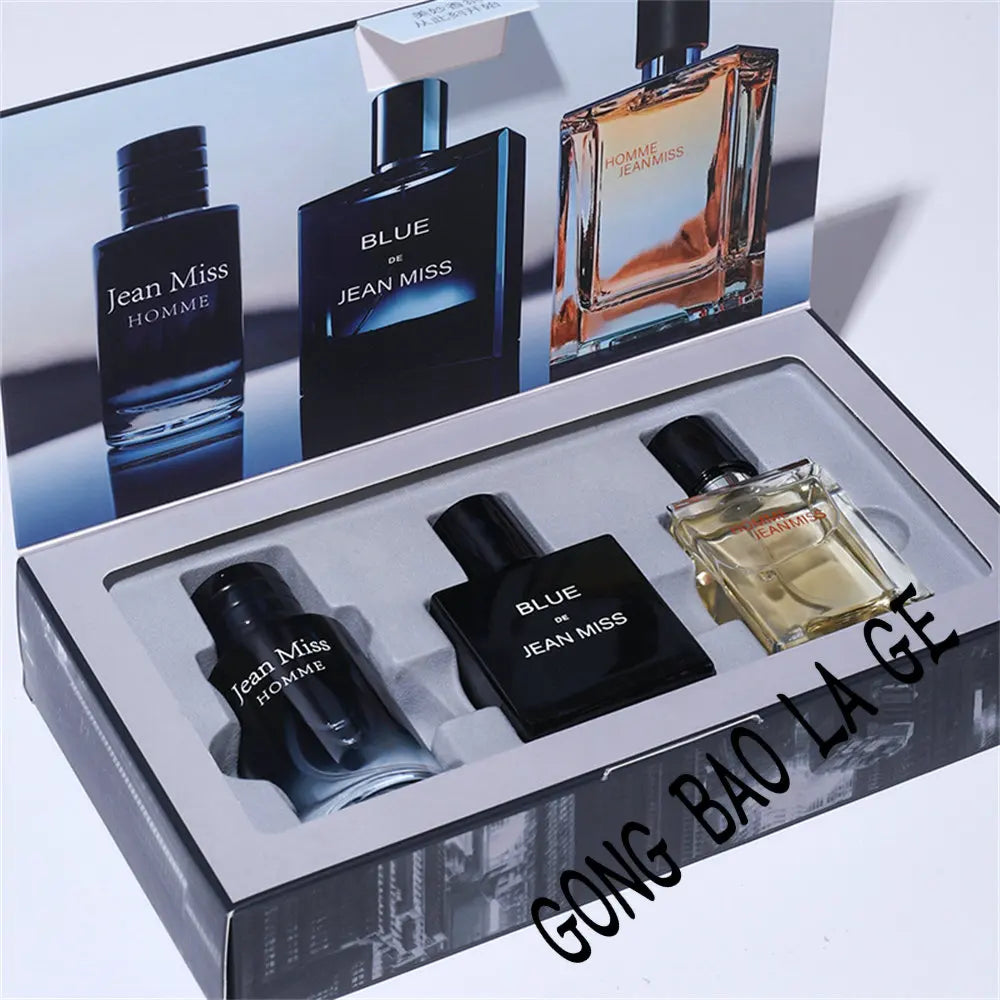 90ml Men Perfume Gift Box 3pcs Set Colognes Fascination Man