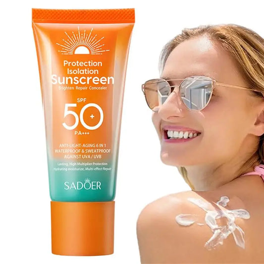 SPF 50+ PA+ Facial Sunscreen Sun Gel-Cream UVA UVB 50g