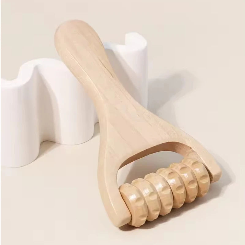 Roller massager wooden Body Face