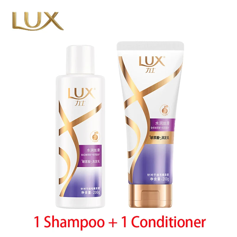 LUX Rich Moisture Shampoo 200g + Conditioner 200g with 4D Hyaluronic Acid