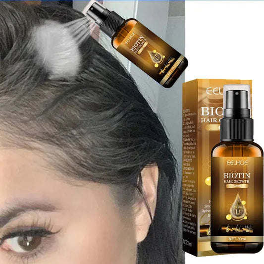 Biotin Hair Growth Spray, Anti-Loss, Prevent Thicken Hair,30ml Treatment for Men & Women