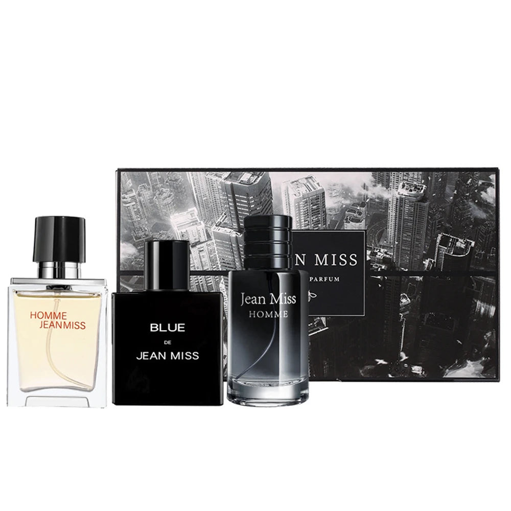 90ml Men Perfume Gift Box 3pcs Set Colognes Fascination Man