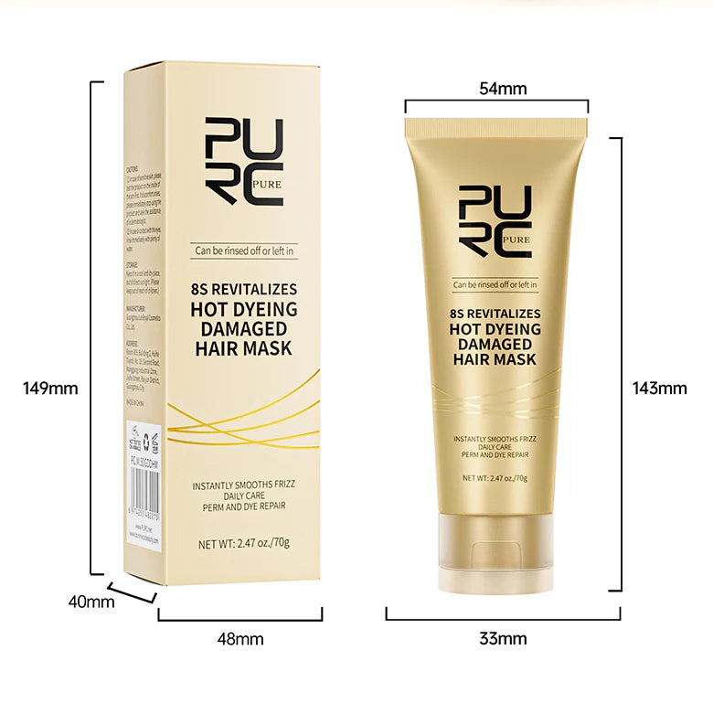 PURC 8 Seconds Hair Mask Straightening Keratin Professional Hair Treatment