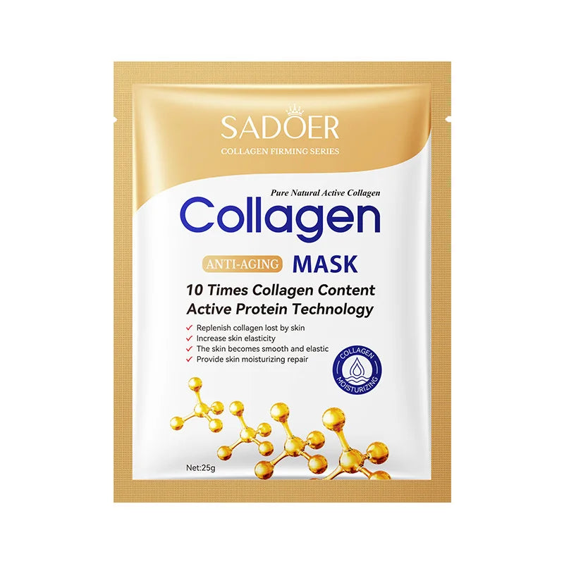Bio Collagen Face Mask Shrink Pores Deep Hydrating Overnight Moisturizing Mask 20/10/5PCs