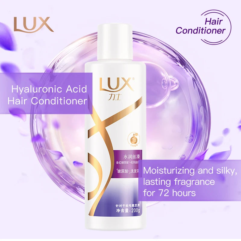 LUX Rich Moisture Shampoo 200g + Conditioner 200g with 4D Hyaluronic Acid