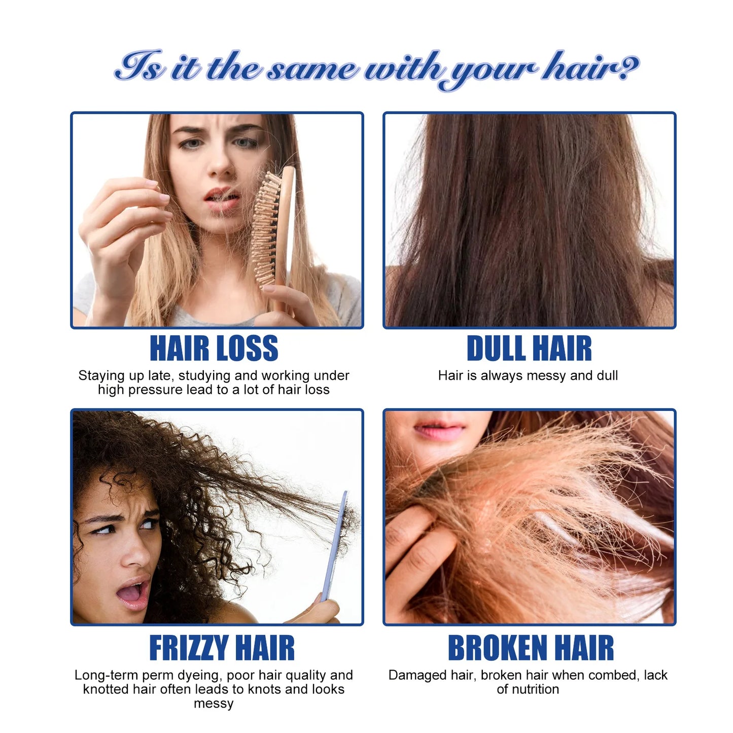 Protein Straight Hair Cream Repairs Damaged Hair Smoothes Frizz and Split Ends