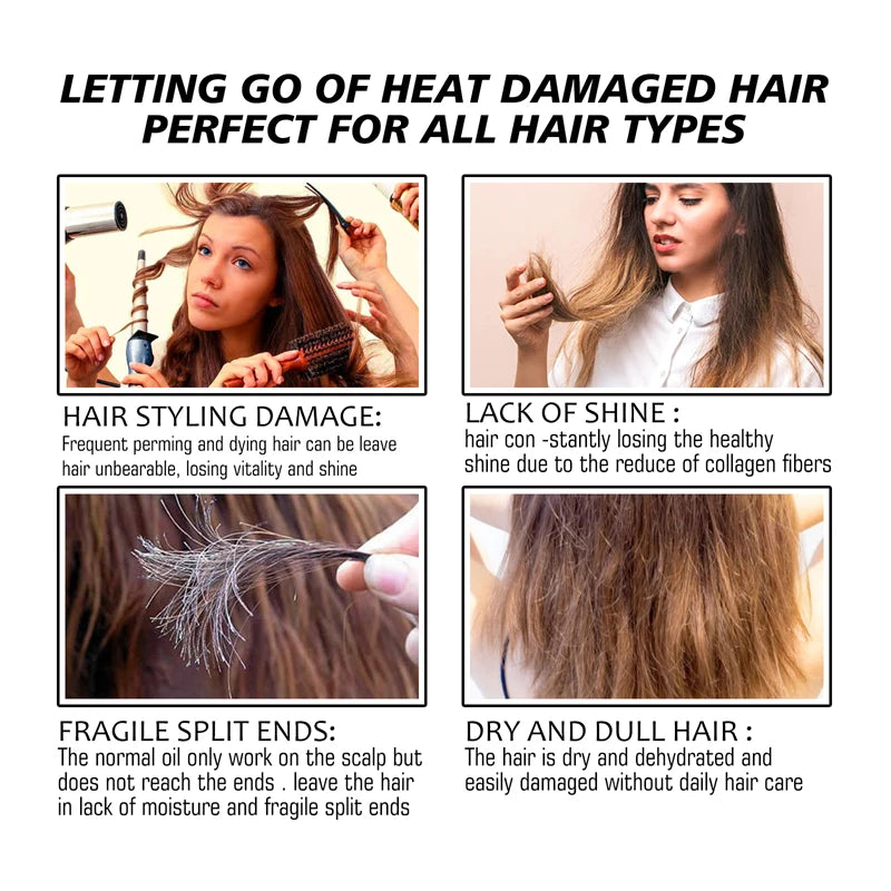Keratin Hair Mask Professional Repair Damaged Dry Frizzy Hair 5s Magical Smooth
