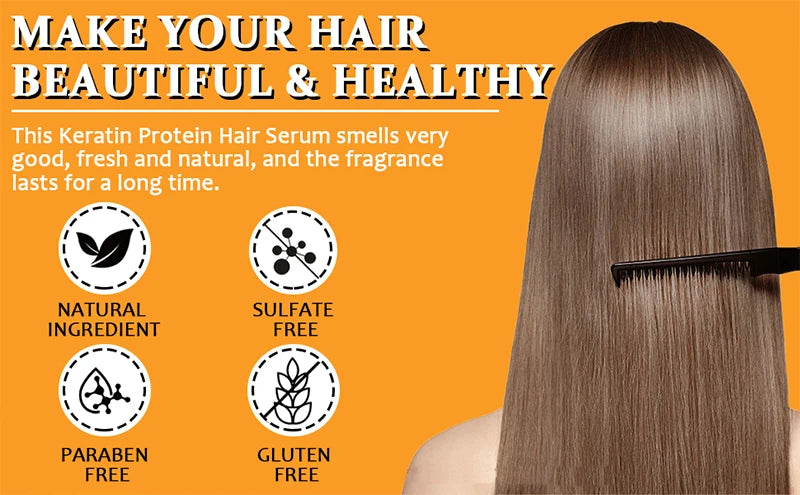 Keratin Protein Serum Mask Conditioner Essence Oil  Repair Treatment Smooth Moisturize