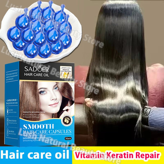 Magic Hair Vitamin Capsule Keratin Oil Fast Restore Hair Soft Smooth