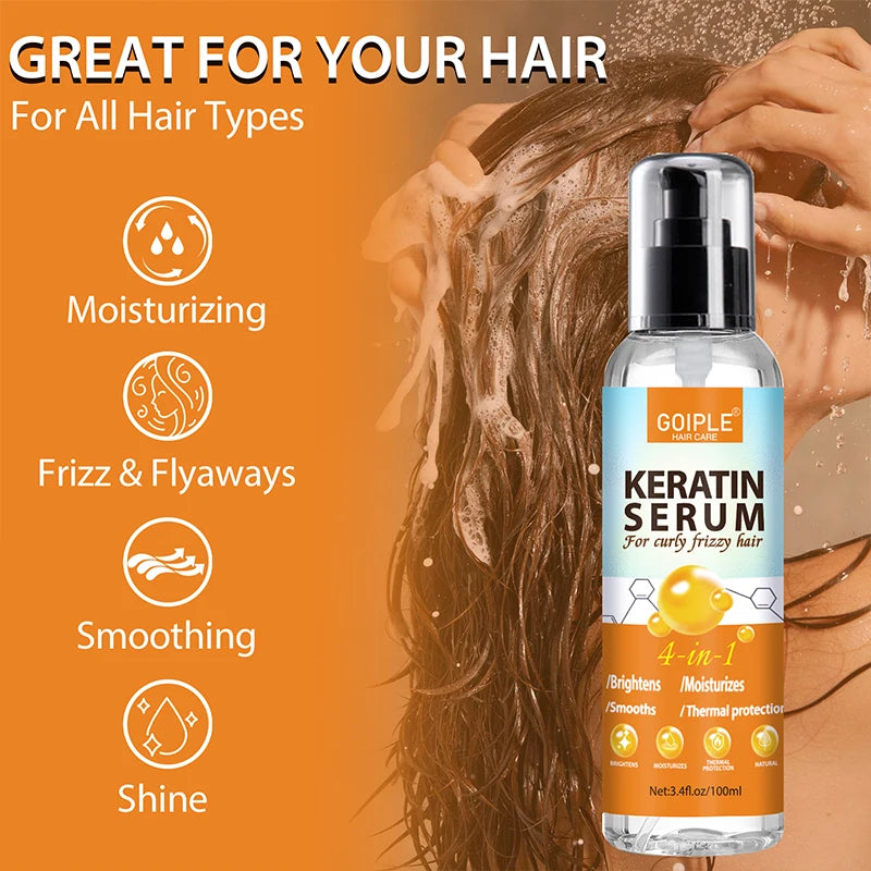 Keratin Protein Serum Mask Conditioner Essence Oil  Repair Treatment Smooth Moisturize