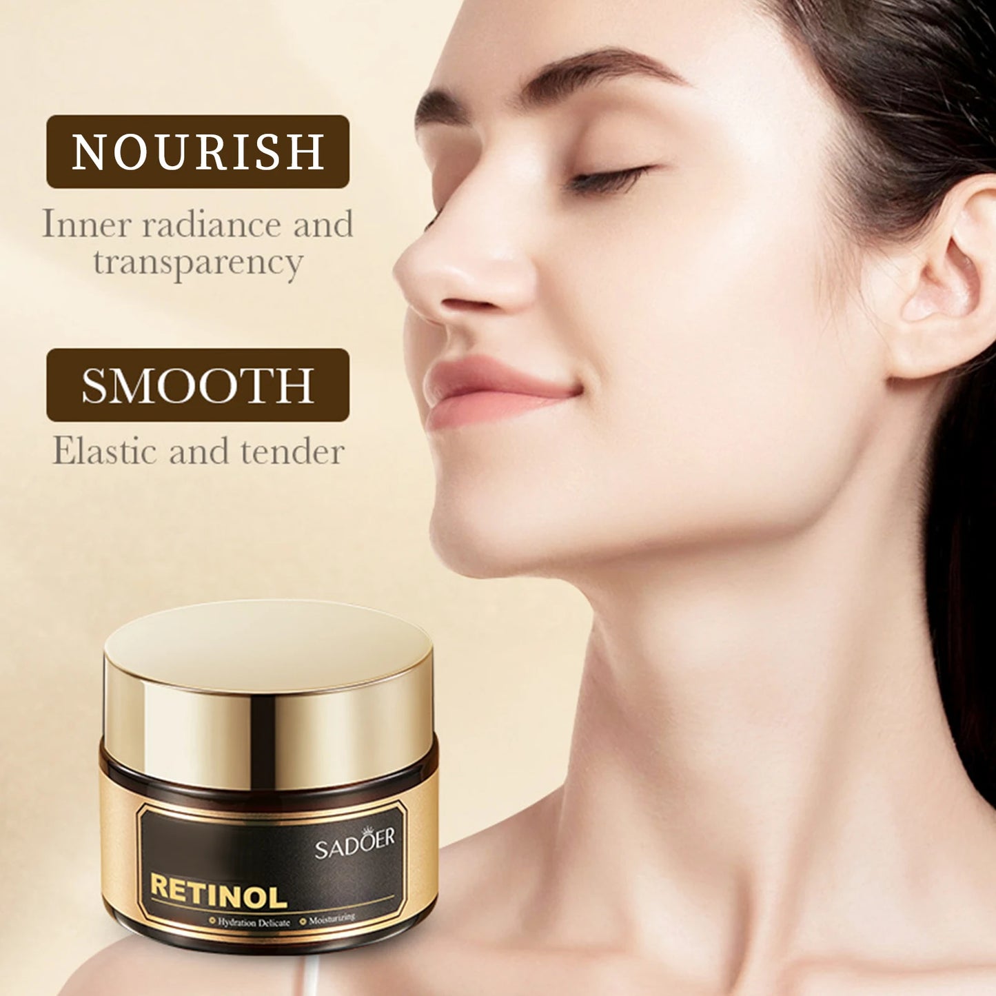 Retinol Skin Care Set 6-In-1 Gift Set With Facial Cleanser, Serum, Face Cream, Eye Cream, Toner & Lotion