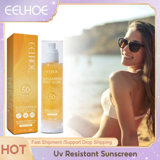 Facial Body Sunscreen Spf 50 Waterproof UV Protector Moisturizing