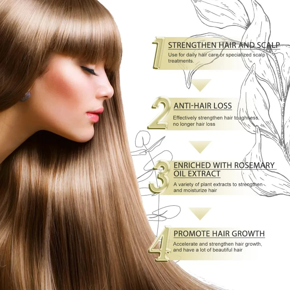 Rosemary  Hair Essential Oil   Prevent Hair Loss Smooth Hairs Nourish Hair Care Oil 60ml