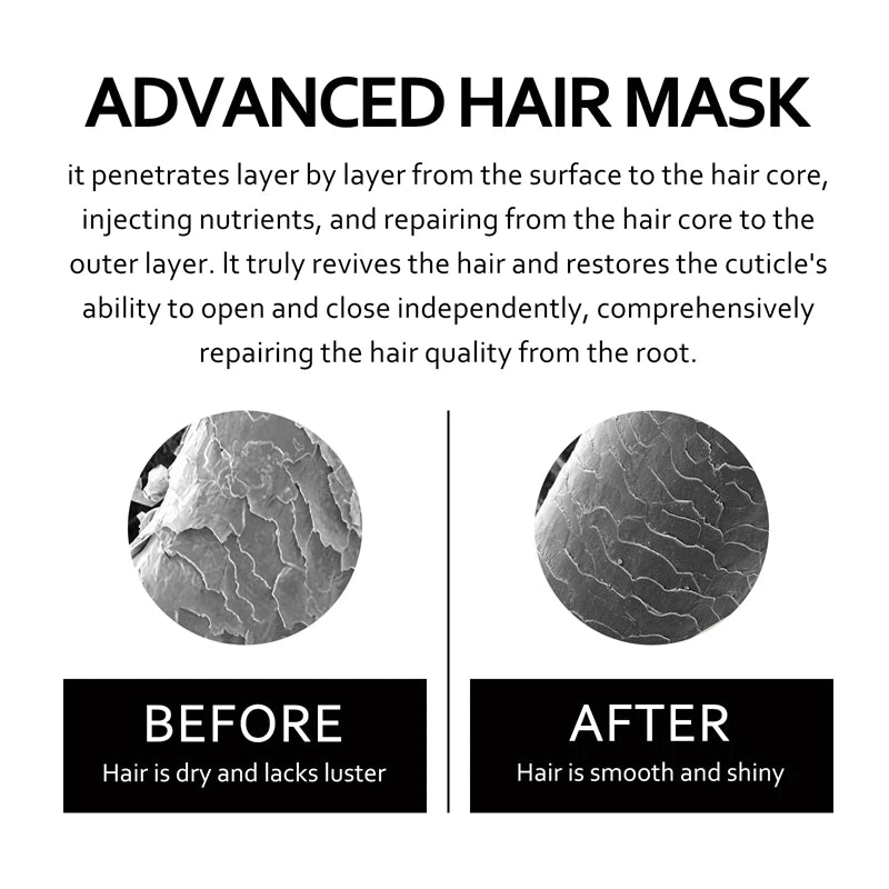 Keratin Hair Mask Professional Repair Damaged Dry Frizzy Hair 5s Magical Smooth