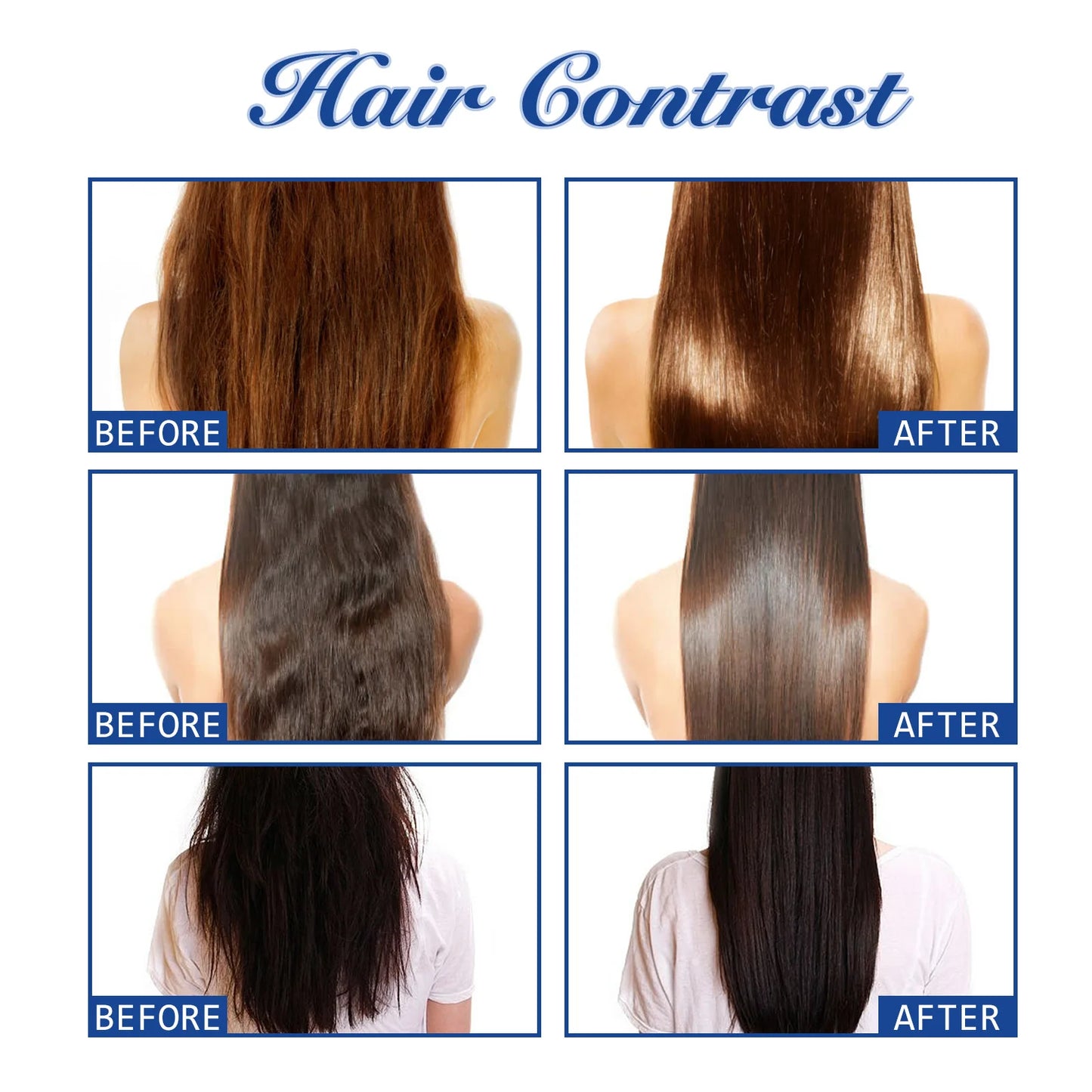Protein Straight Hair Cream Repairs Damaged Hair Smoothes Frizz and Split Ends