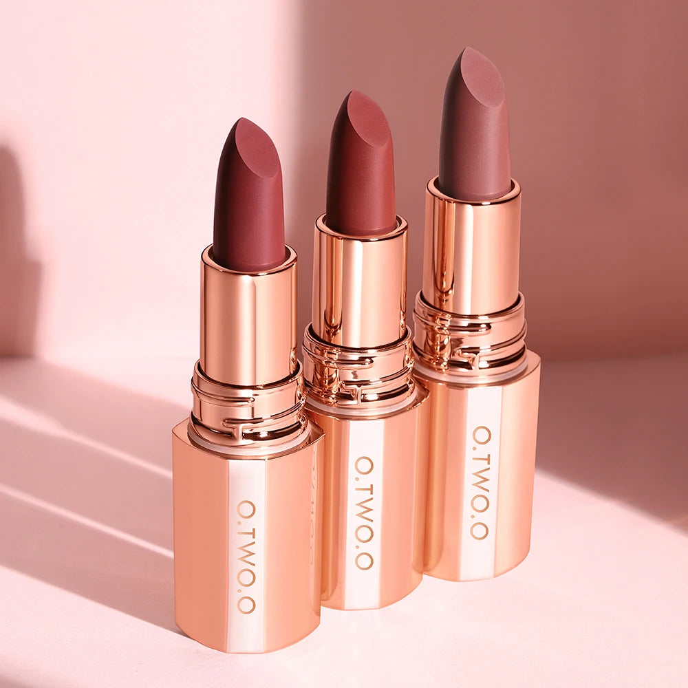 Matte Lipstick O.TWO.O Long Lasting Waterproof Lip Highly Pigmented Velvet Finish Lip