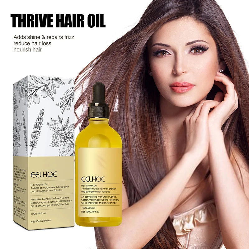 Rosemary Hair Essential Oil Veganic Prevent Hair Loss Smooth Hairs Nourish Hair Care Oil 60ml