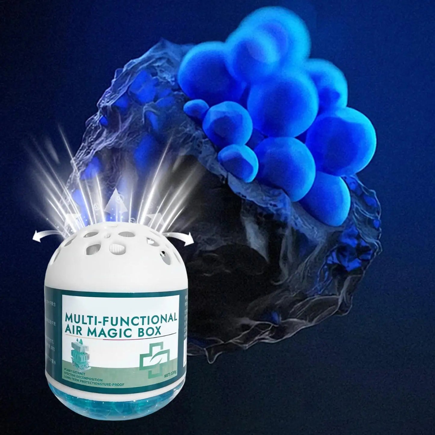 Air Freshener Box Dust Home Removal Magic Box Air Purifier Plant Extract Long-Lasting Odor 120g