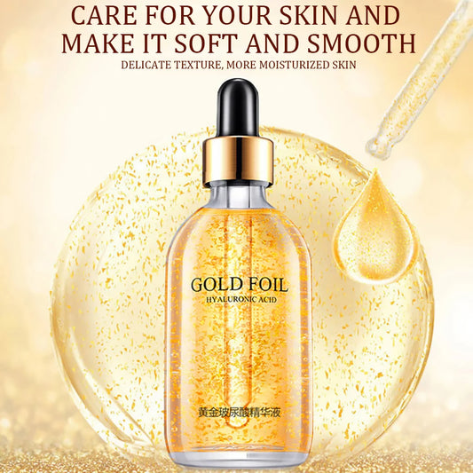 24k Gold Hyaluronic Acid Nicotinamide Face Serum Facial Moist Collagen 100ml