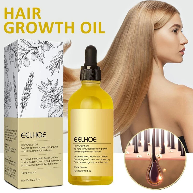 Rosemary Hair Essential Oil Veganic Prevent Hair Loss Smooth Hairs Nourish Hair Care Oil 60ml