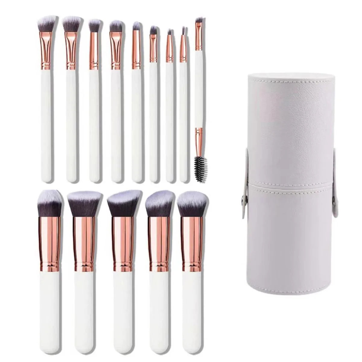 14 PCS Makeup Brush Set LED Light USB Rechargeable Makeup Brushes Kit