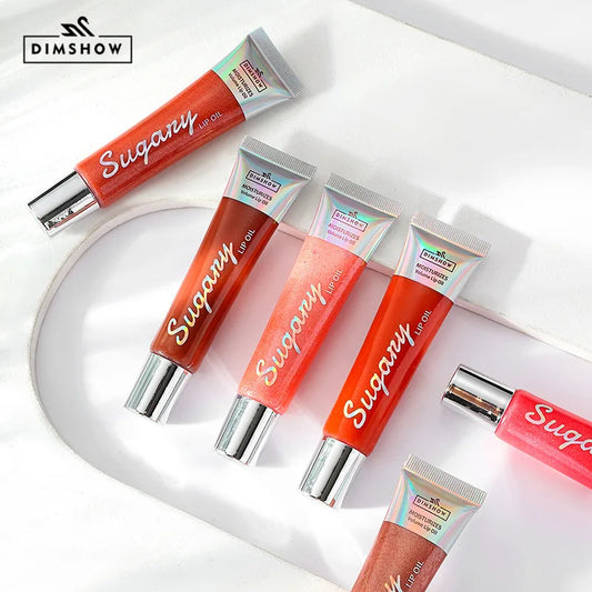 4 Colors Moisturizing Plumper Glitter Reducing Lip Lines Lip Gloss