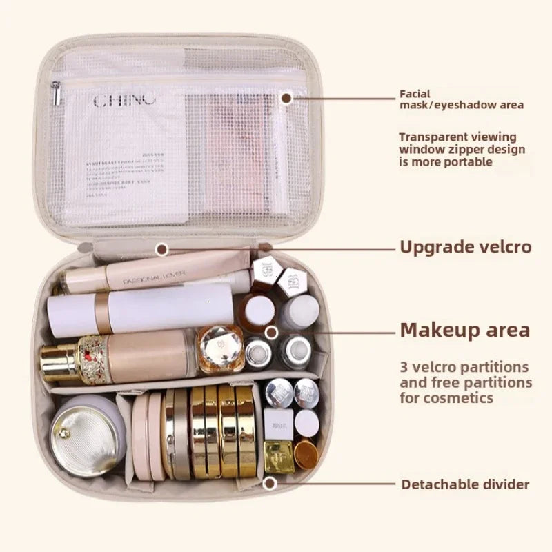 New Women's Cosmetic Bag Luxury Makeup Bag Travel Organizer