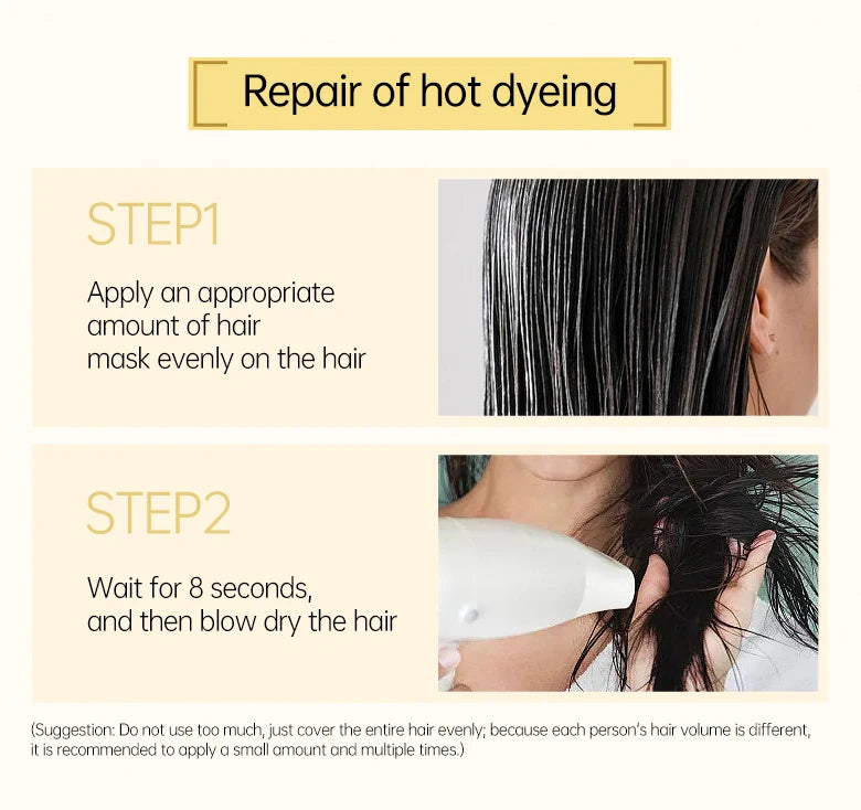 PURC 8 Seconds Hair Mask Straightening Keratin Professional Hair Treatment