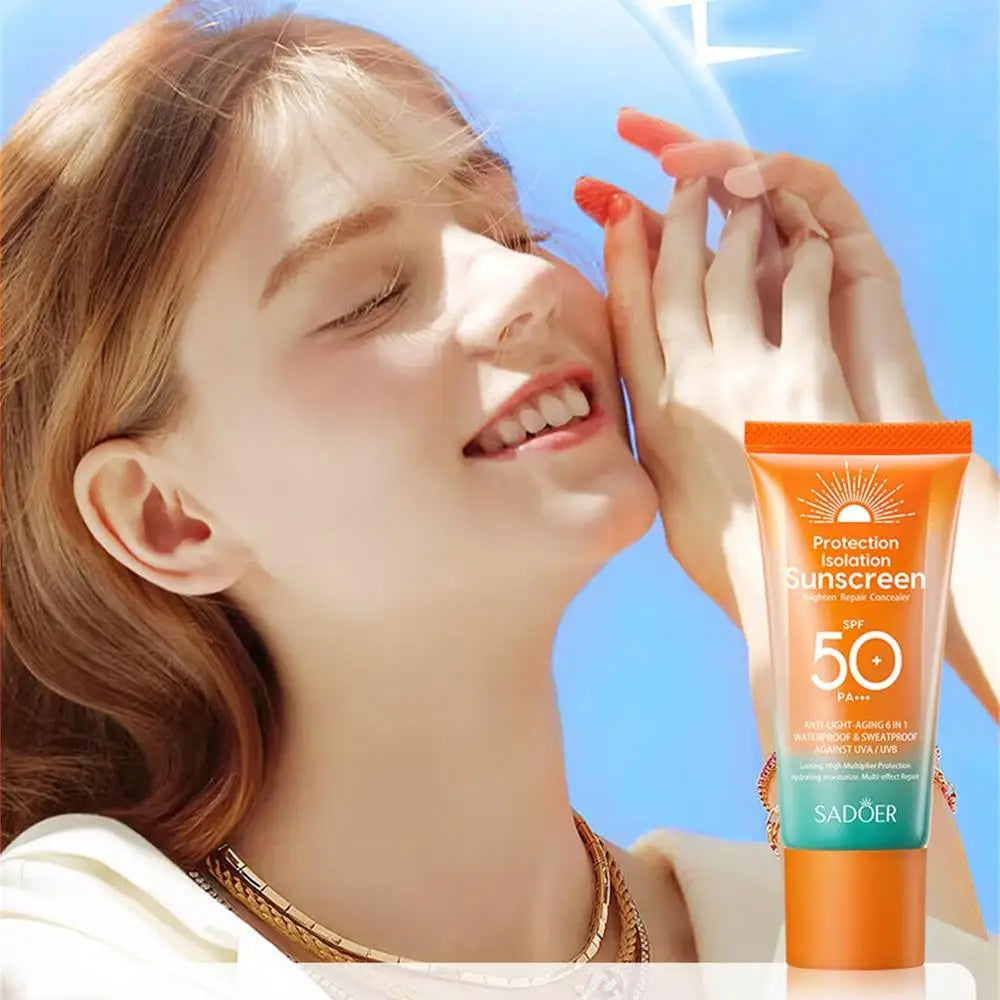 SPF 50+ PA+ Facial Sunscreen Sun Gel-Cream UVA UVB 50g