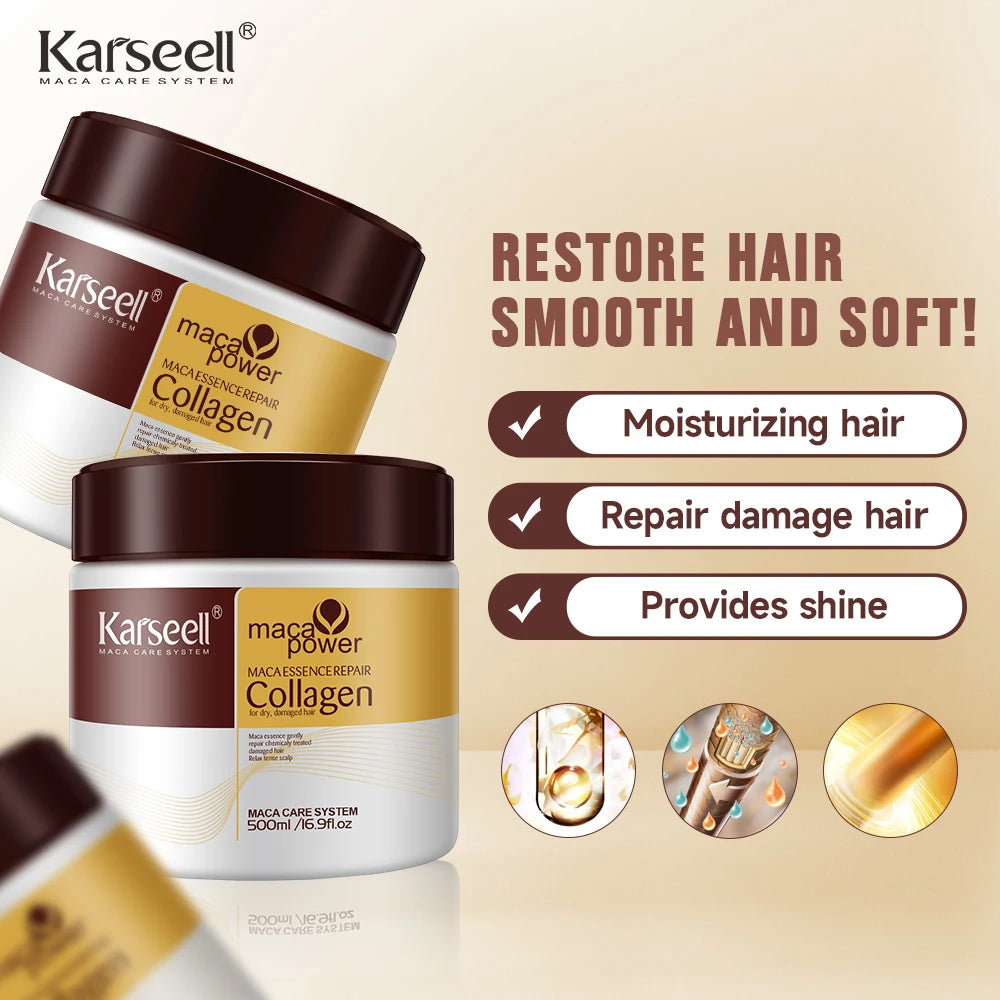Karseell Collagen Hair Treatment Deep Repair Conditioning Argan Oil  500ml