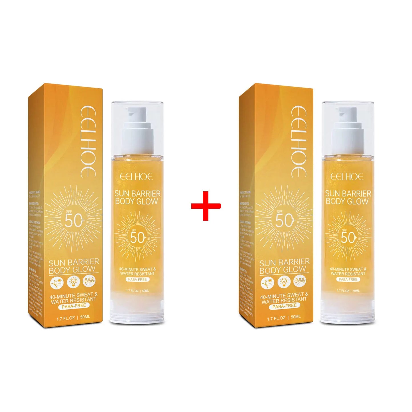 Facial Body Sunscreen Spf 50 Waterproof UV Protector Moisturizing