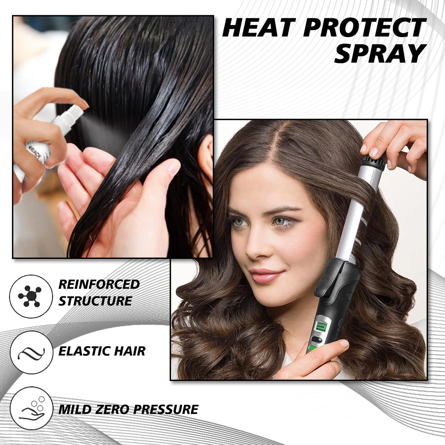 Heat Protect Spray Thermal Heat Protection Spray Shine Mist Curly