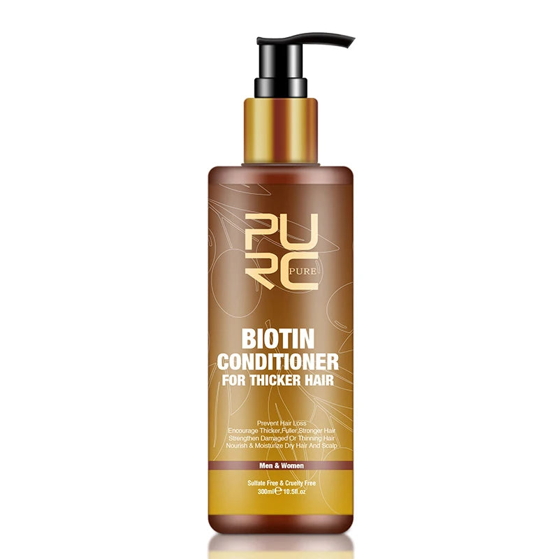 Biotin Fast Hair Growth Oil Shampoo Conditioner Set Anti Hair Loss Treatment PURC