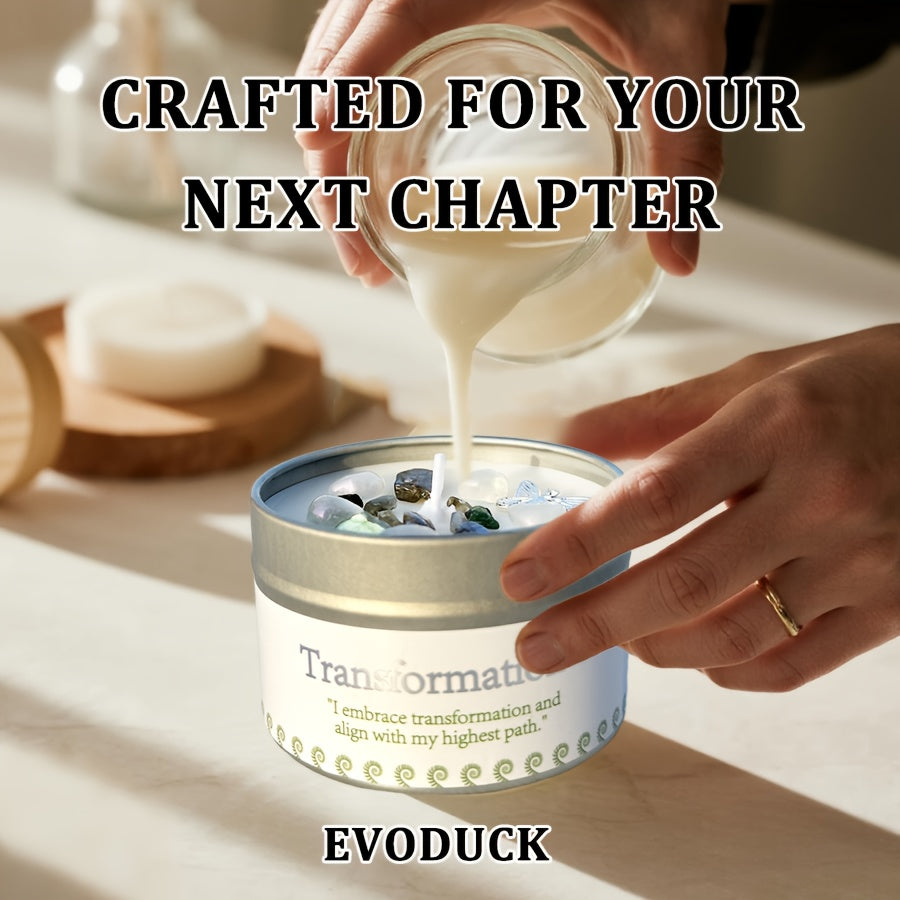 Law of Attraction Metamorphosis New Beginnings Manifestation Candle Crystal Ritual Scented Candle