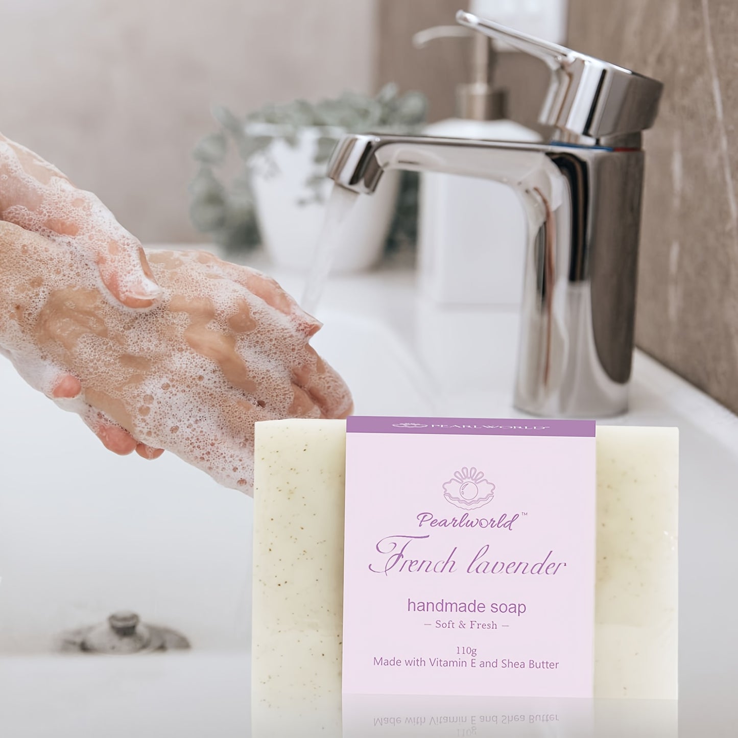 Lavender SPA Gift Box - 8pcs Luxury Bath Set, Natural Handmade